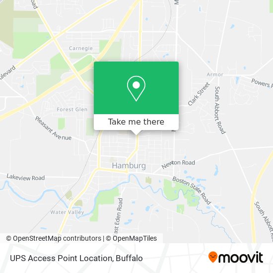 UPS Access Point Location map