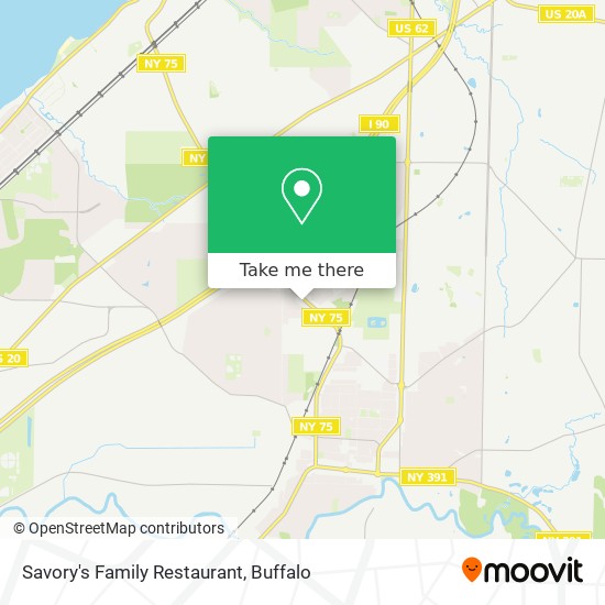 Savory's Family Restaurant map