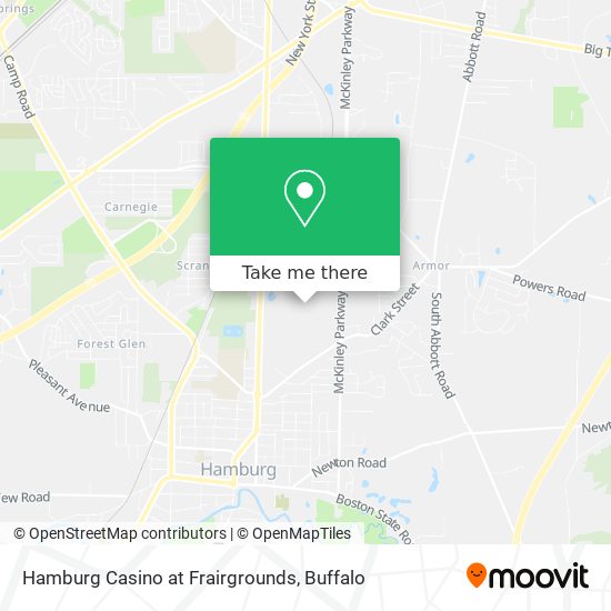 Hamburg Casino at Frairgrounds map