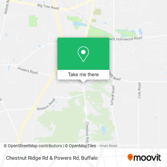Mapa de Chestnut Ridge Rd & Powers Rd