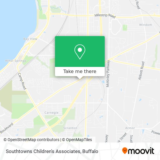 Southtowns Children's Associates map