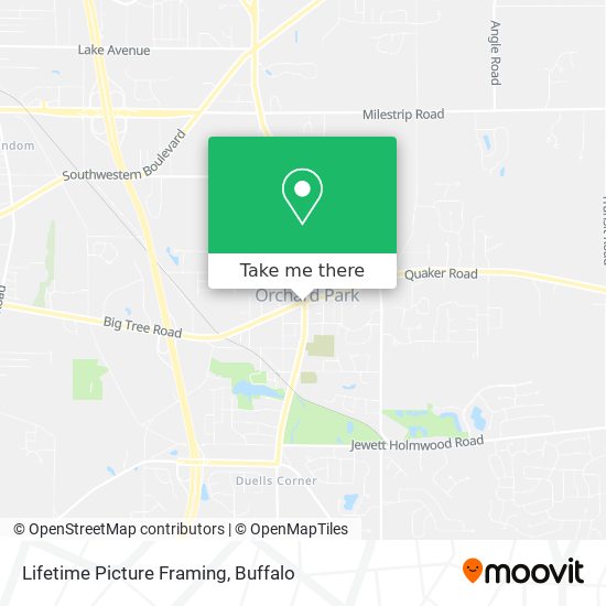Lifetime Picture Framing map