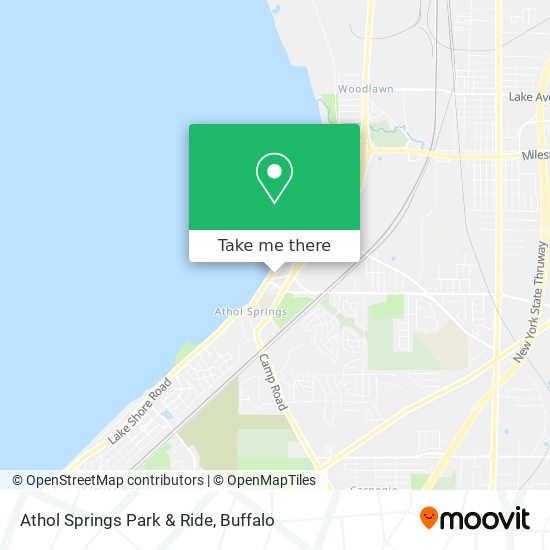 Athol Springs Park & Ride map