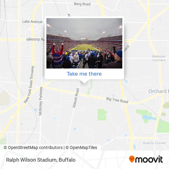 Ralph Wilson Stadium map