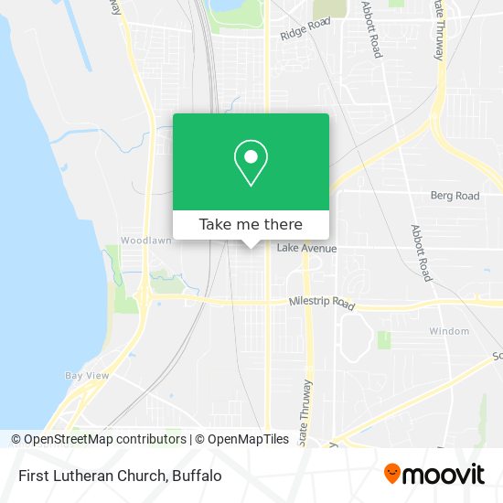 First Lutheran Church map
