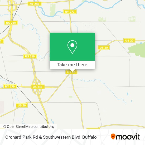 Orchard Park Rd & Southwestern Blvd map