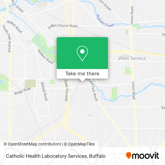 Catholic Health Laboratory Services map