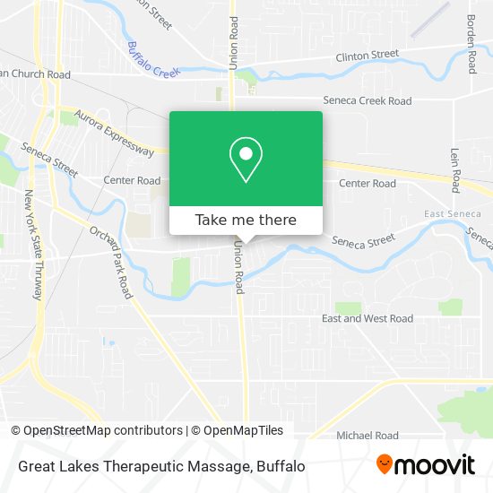 Great Lakes Therapeutic Massage map