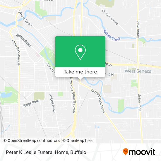 Peter K Leslie Funeral Home map