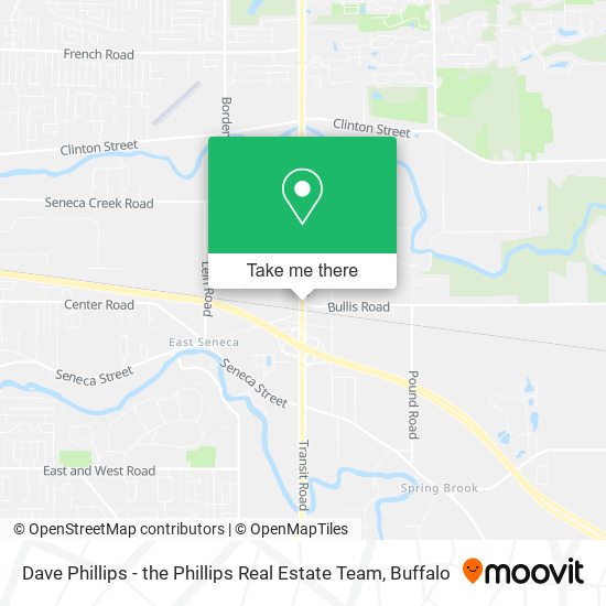 Dave Phillips - the Phillips Real Estate Team map