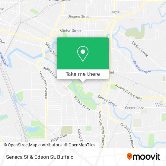 Seneca St & Edson St map