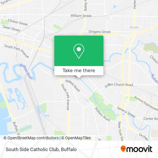 South Side Catholic Club map