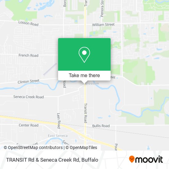 TRANSIT Rd & Seneca Creek Rd map