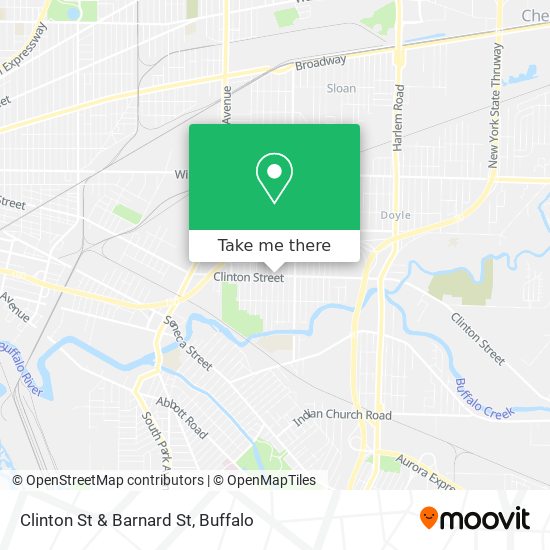 Mapa de Clinton St & Barnard St
