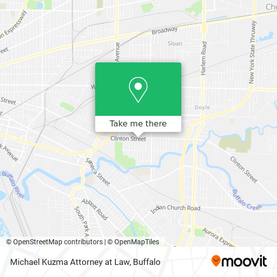 Michael Kuzma Attorney at Law map