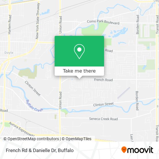 French Rd & Danielle Dr map