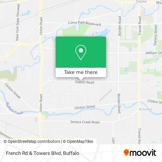 Mapa de French Rd & Towers Blvd