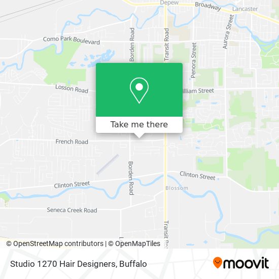 Studio 1270 Hair Designers map