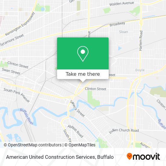 American United Construction Services map