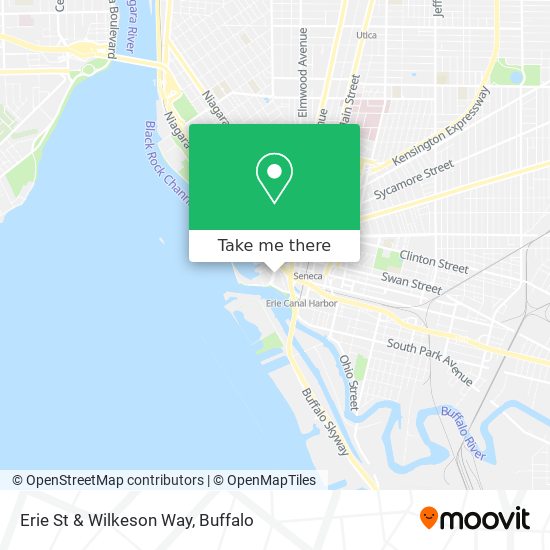 Erie St & Wilkeson Way map