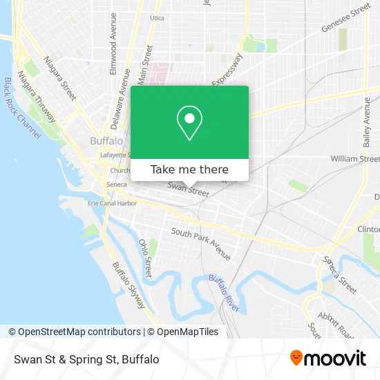 Mapa de Swan St & Spring St