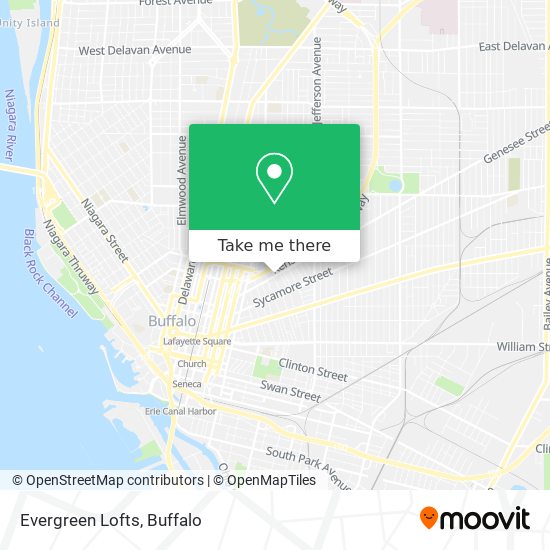 Evergreen Lofts map