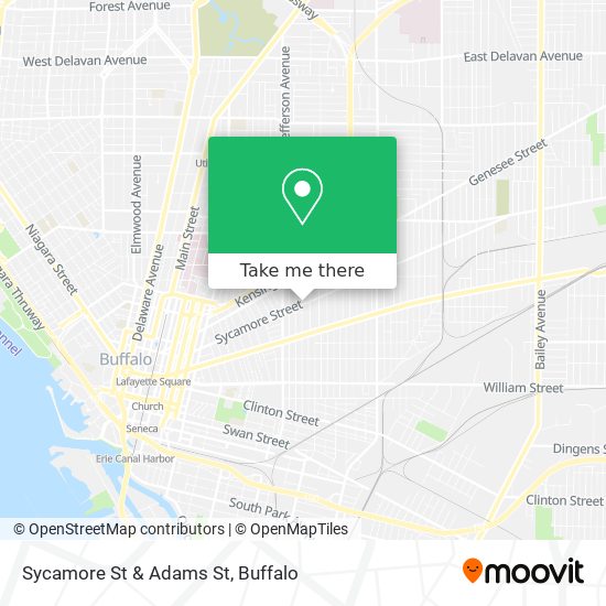 Mapa de Sycamore St & Adams St