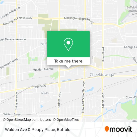 Mapa de Walden Ave & Peppy Place