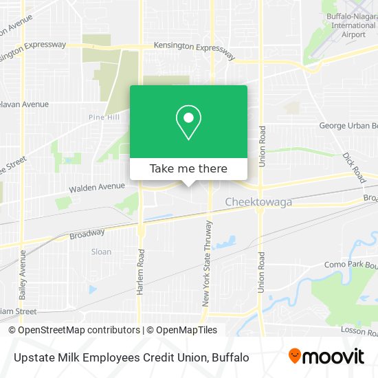 Mapa de Upstate Milk Employees Credit Union