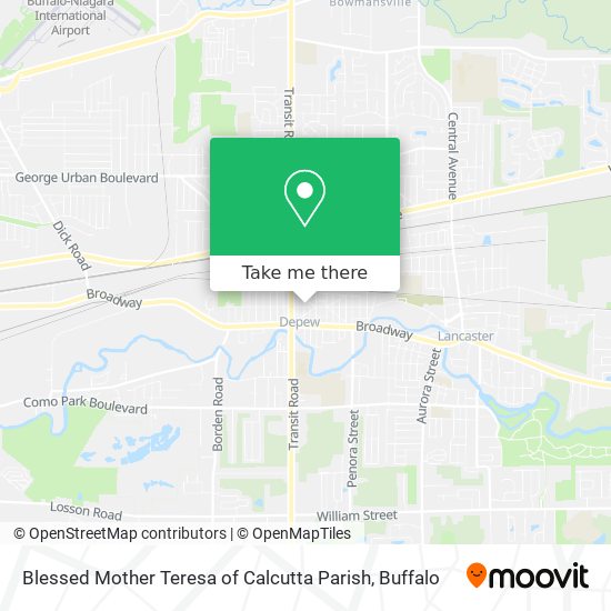 Blessed Mother Teresa of Calcutta Parish map