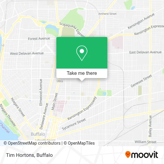 Tim Hortons map
