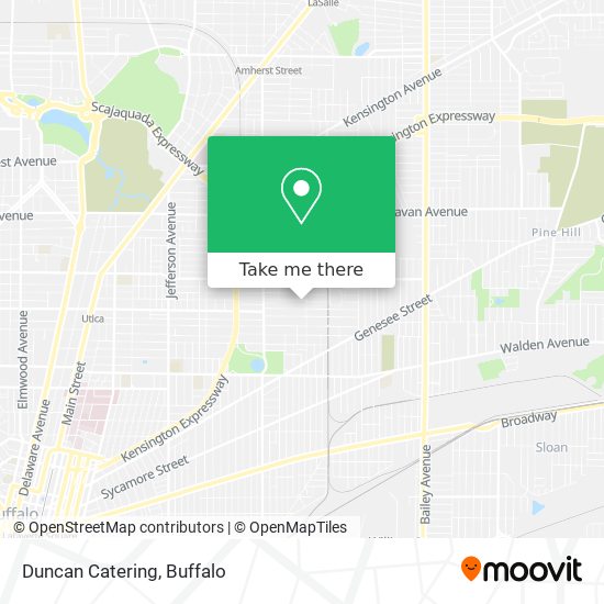 Duncan Catering map