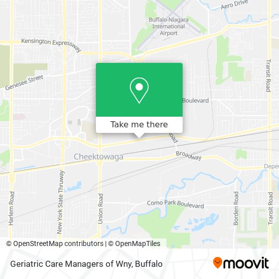 Geriatric Care Managers of Wny map
