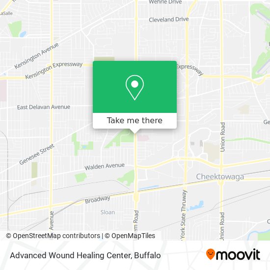 Advanced Wound Healing Center map