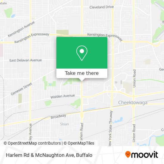 Harlem Rd & McNaughton Ave map