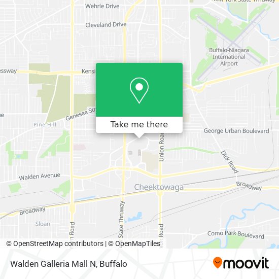 Walden Galleria Mall N map