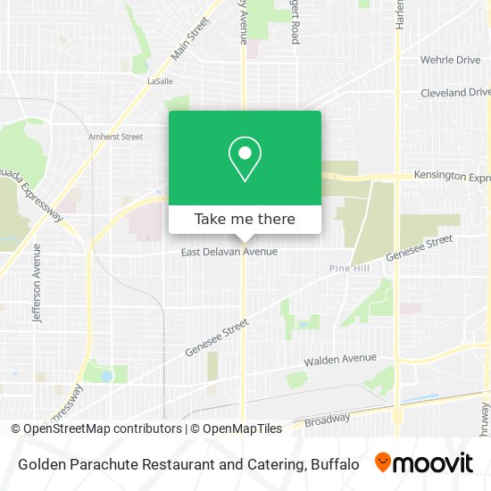 Mapa de Golden Parachute Restaurant and Catering