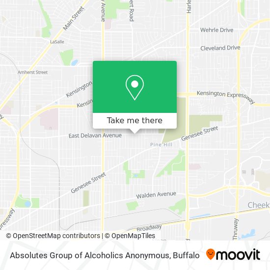 Mapa de Absolutes Group of Alcoholics Anonymous