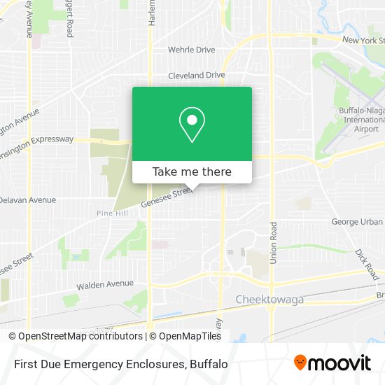 Mapa de First Due Emergency Enclosures