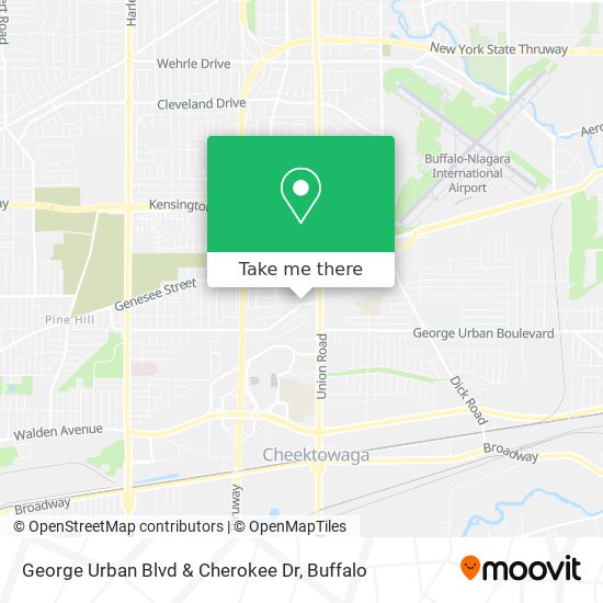 George Urban Blvd & Cherokee Dr map