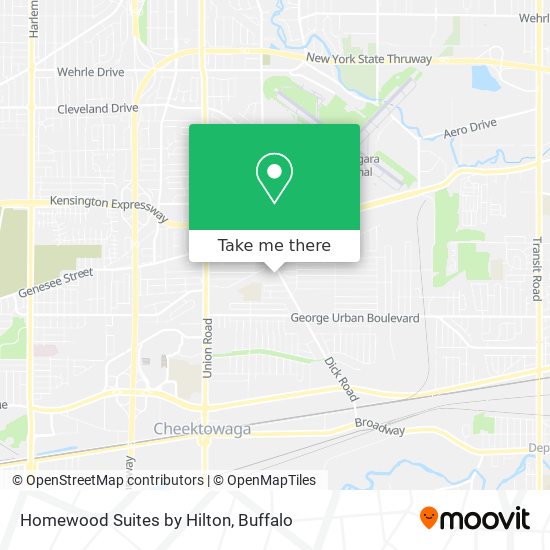 Mapa de Homewood Suites by Hilton