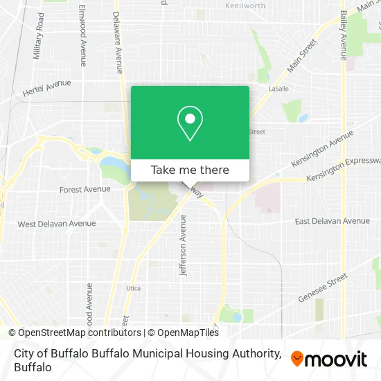 City of Buffalo Buffalo Municipal Housing Authority map