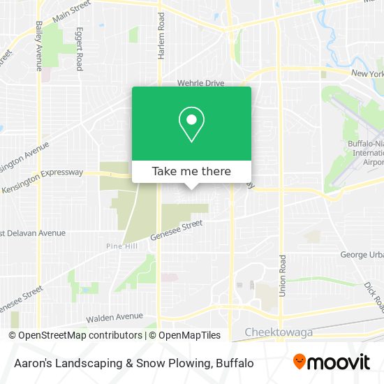 Aaron's Landscaping & Snow Plowing map