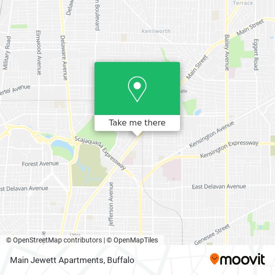Main Jewett Apartments map