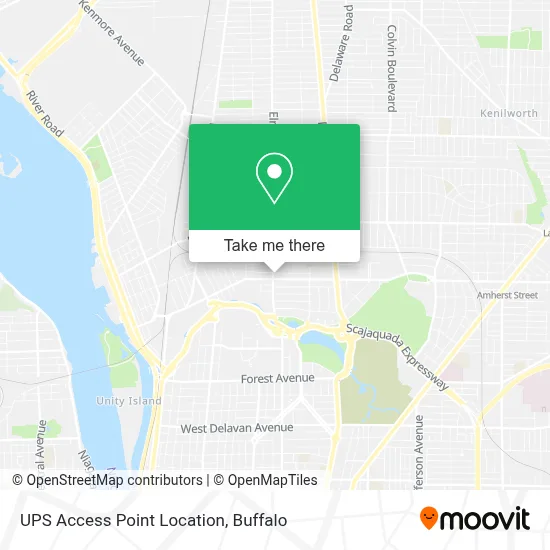 UPS Access Point Location map