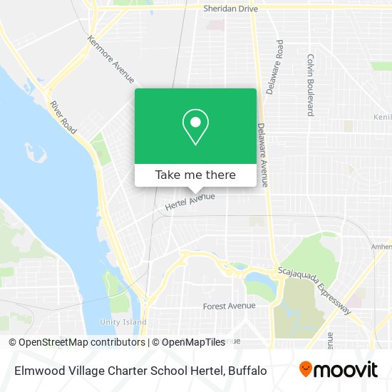 Mapa de Elmwood Village Charter School Hertel