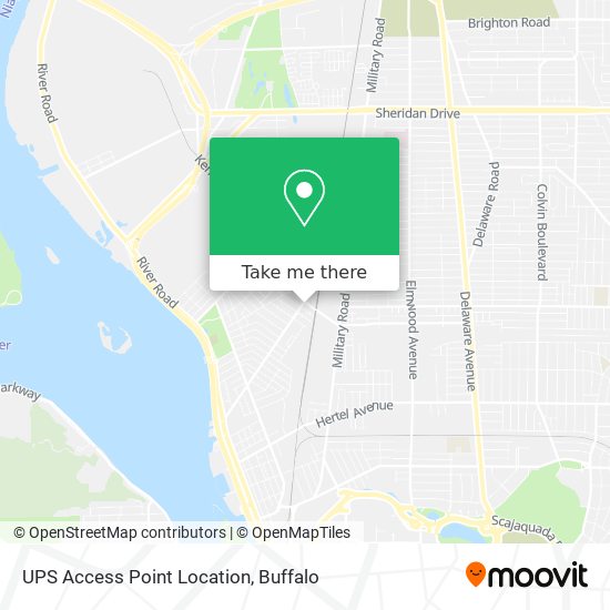UPS Access Point Location map