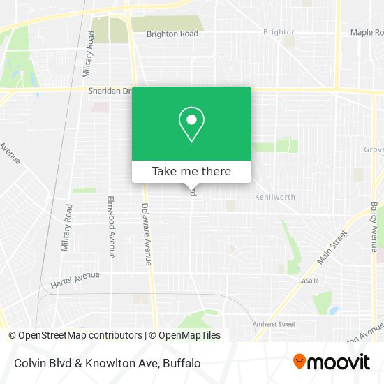 Colvin Blvd & Knowlton Ave map