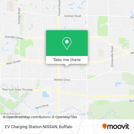 Mapa de EV Charging Station NISSAN
