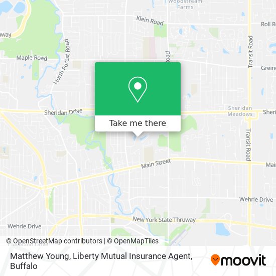 Matthew Young, Liberty Mutual Insurance Agent map